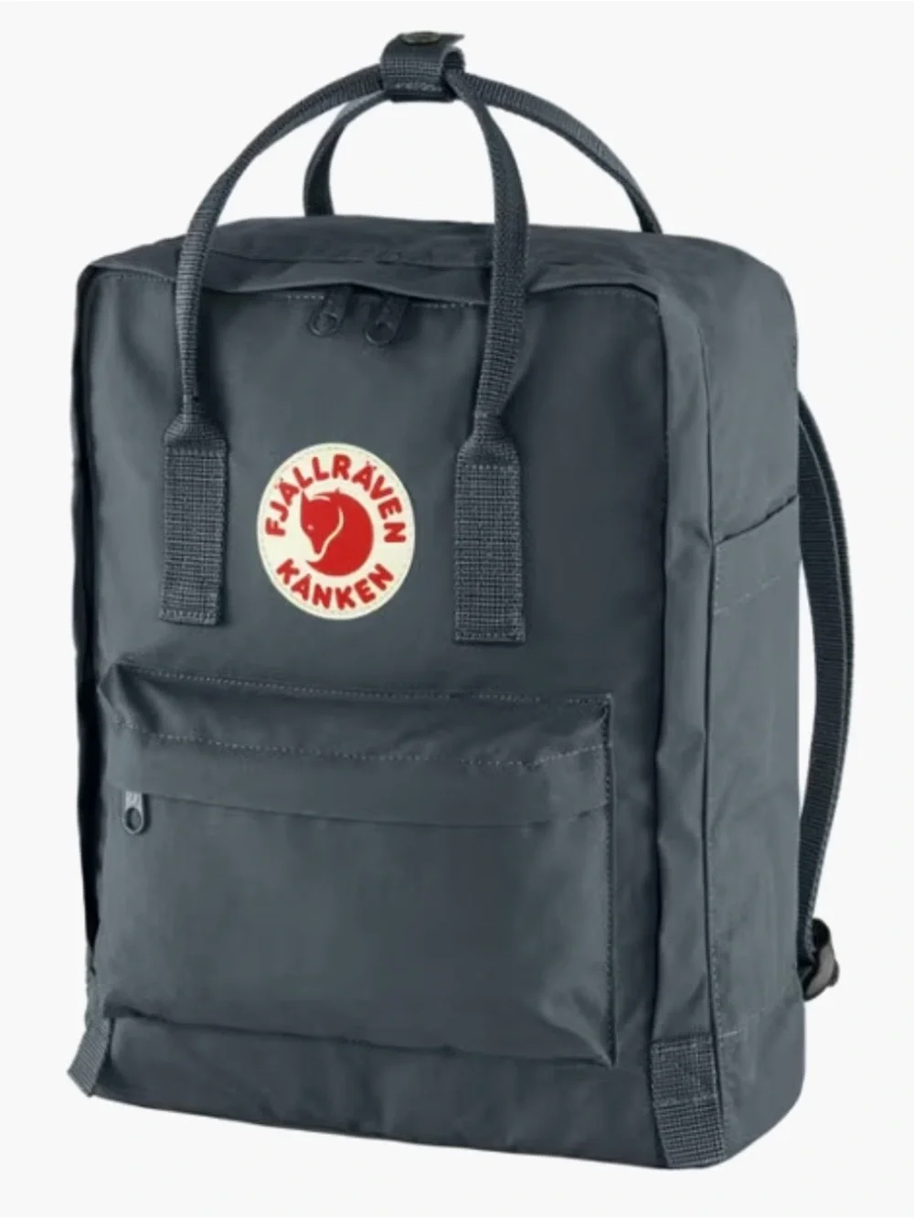 Fjallraven Kånken Backpack in Dark Gray with Red Logo